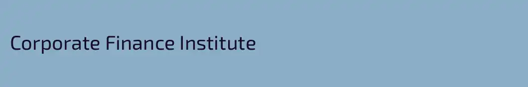 Corporate Finance Institute